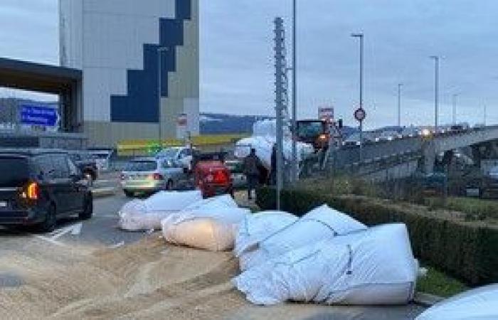 Scarsa messa in sicurezza – Rotonda del ponte RDU – Route de Moutier