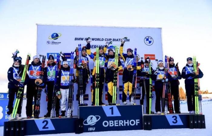 Oberhof – Francia seconda nella staffetta mista dietro alla Svezia