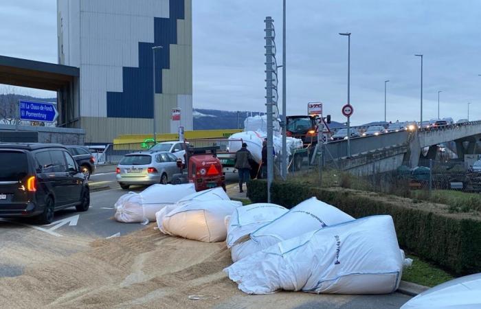 Scarsa messa in sicurezza – Rotonda del ponte RDU – Route de Moutier