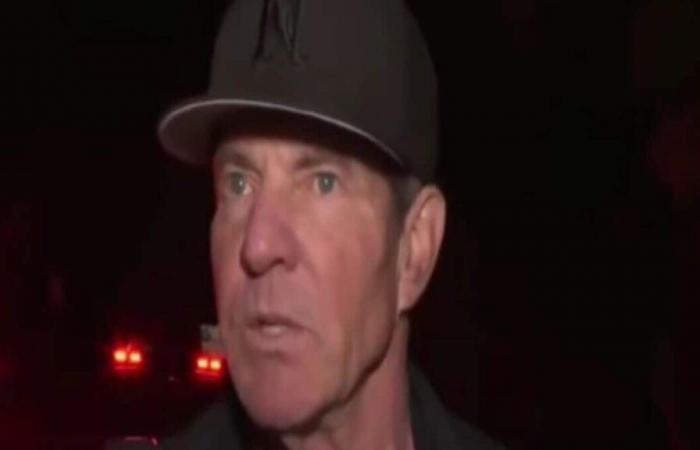 L’attore Dennis Quaid intervistato mentre evacua la sua casa in mezzo agli incendi: i fan attaccano il giornalista: “Non professionale, parassitario”