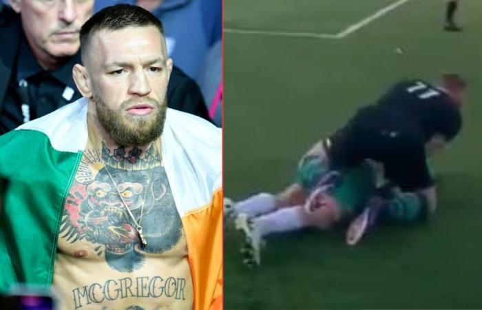 ‘Nessuna pietà’… Conor McGregor accusato di ‘usare MMA’ per brutalizzare un calciatore dilettante durante la partita