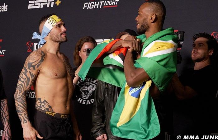 Scegli Santiago Ponzinibbio vs. Carlston Harris, ora: UFC Vegas 101