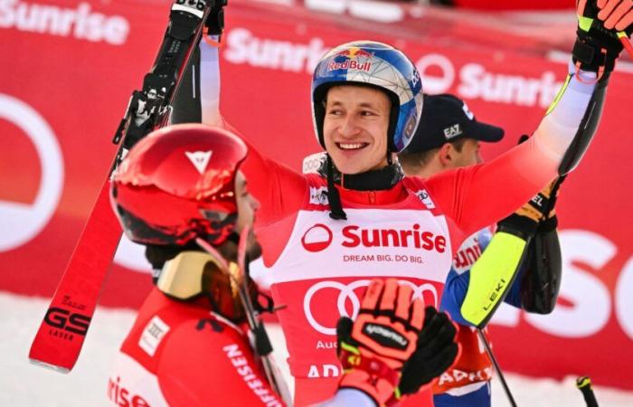 Slalom gigante ad Adelboden: Marco Odermatt vince davanti a Loic Meillard nella seconda manche