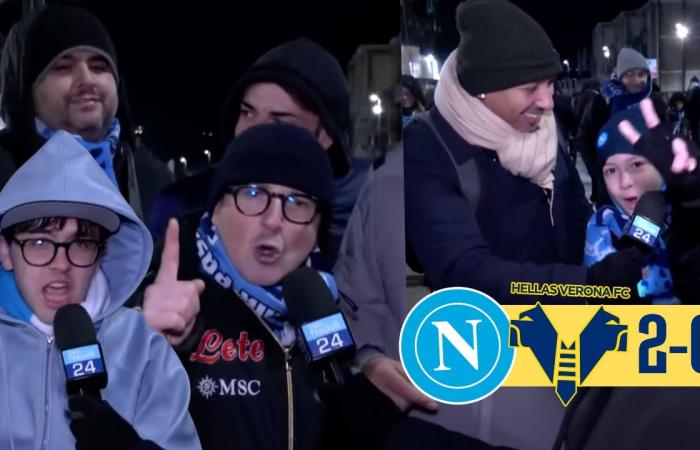 Napoli-Verona 2-0, la reazione dei tifosi napoletani: che festa al Maradona!