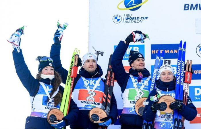 Oberhof – Francia seconda nella staffetta mista dietro alla Svezia