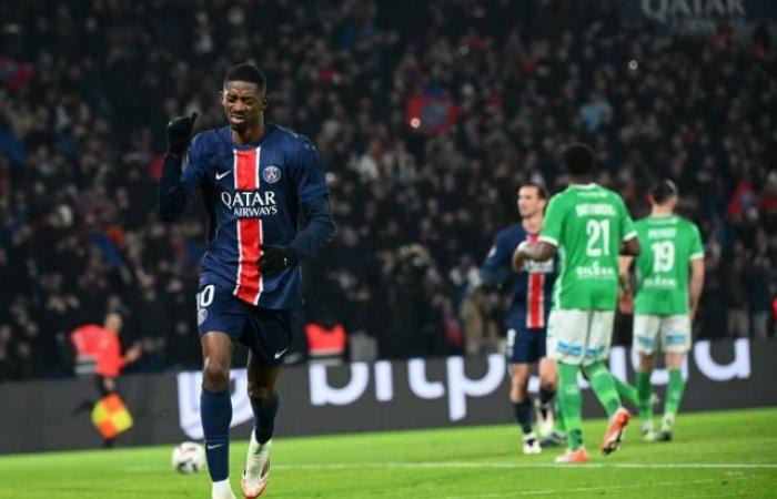 Il PSG domina il Saint-Etienne grazie alla doppietta di Ousmane Dembélé