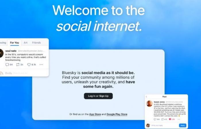 La rete Bluesky vede crescere il suo numero di utenti negli USA