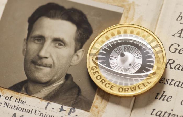 Una moneta commemorativa emessa 75 anni dopo la morte di George Orwell