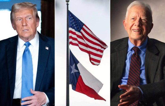 Il Texas ordina che vengano issate le bandiere per l’insediamento di Trump nonostante la morte di Jimmy Carter