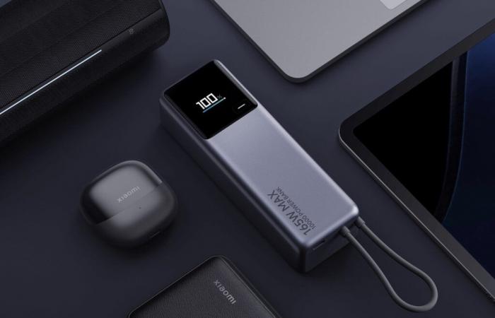 Xiaomi lancia un nuovo power bank da 165 watt con cavo USB-C integrato, oltre a una variante più piccola da 33 watt