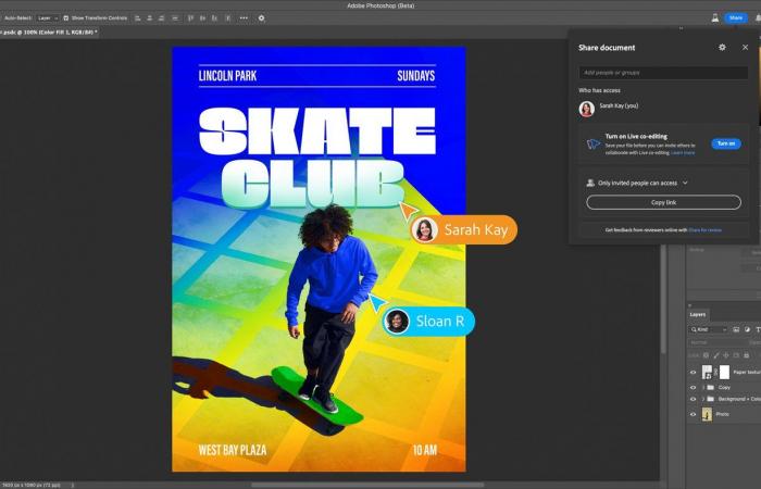 Photoshop ottiene uno strumento collaborativo