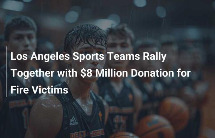 Le squadre sportive di Los Angeles si sono unite con una donazione di 8 milioni di dollari per le vittime degli incendi