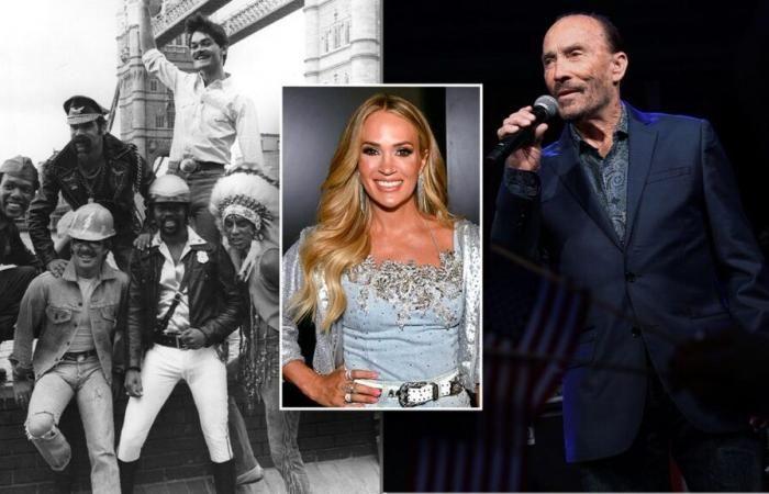 Carrie Underwood insieme a Village People e Lee Greenwood agli eventi di inaugurazione di Trump