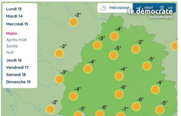 Dordogna. Che tempo farà questo mercoledì 15 gennaio?