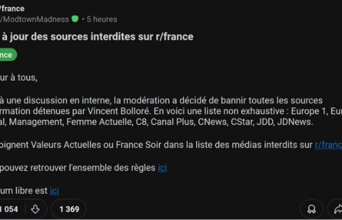 CNews, C8, JDD… I media Bolloré ora sono banditi su Reddit Francia