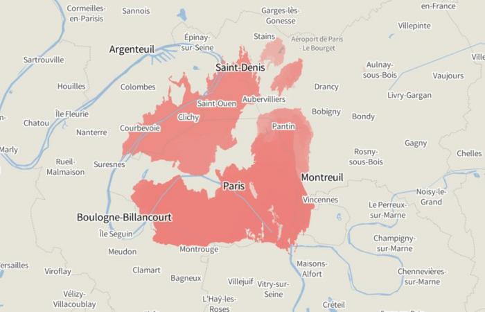 visualizzare l’entità degli incendi in California rispetto alle città francesi