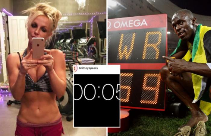 Britney Spears ha affermato di aver battuto il record mondiale dei 100 metri di Usain Bolt di quattro secondi dopo aver mostrato la “prova” – Atletica leggera