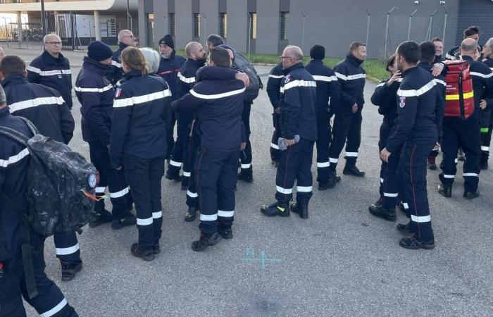 Vigili del fuoco GARD di ritorno da Mayotte