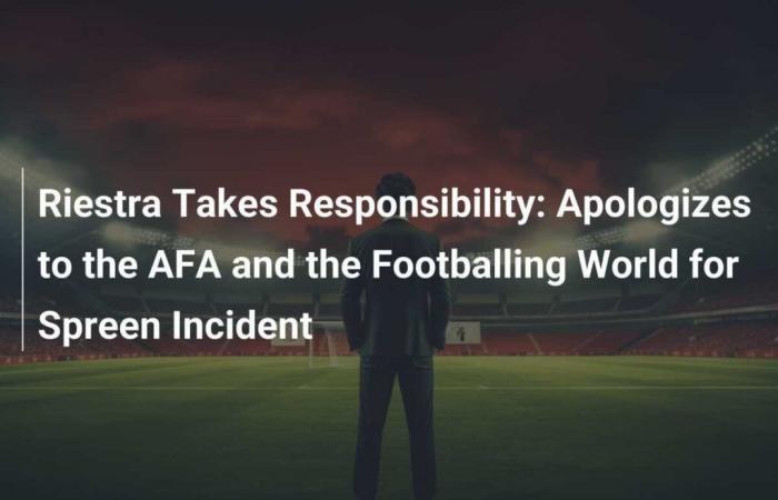 Si scusa con l’AFA e il mondo del calcio per l’incidente di Spreen