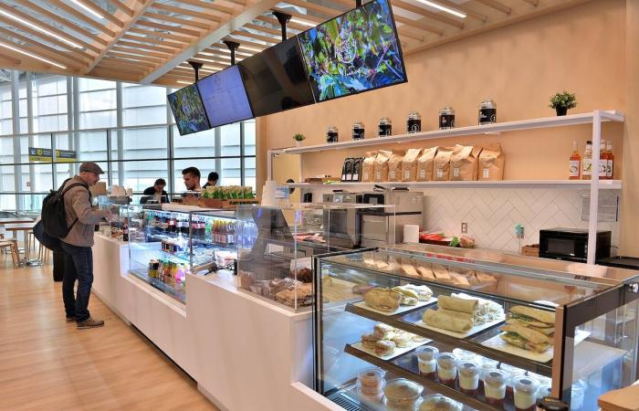 Un nuovo concetto di caffetteria Nourcy all’aeroporto del Quebec