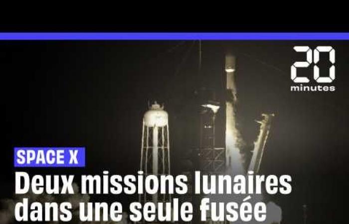 Un unico razzo SpaceX per due missioni lunari