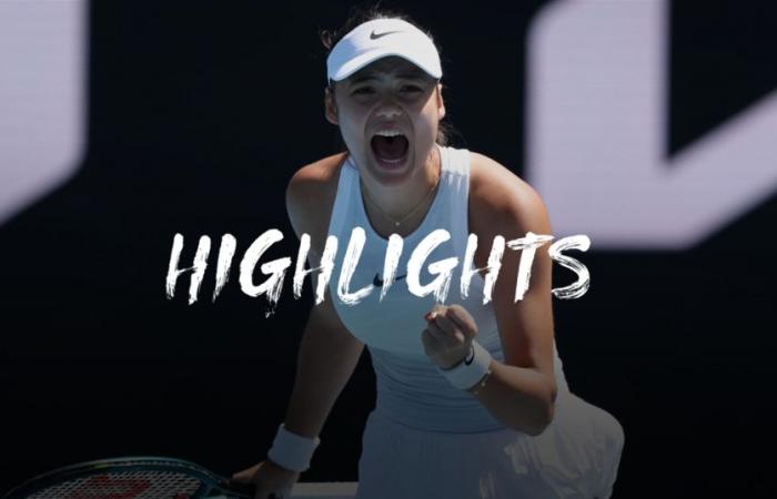 Emma Raducanu – Amanda Anisimova – Highlights della partita – Australian Open – Video di tennis