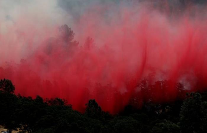 cos’è la polvere rosa lanciata dagli aerei a Los Angeles (ed è tossica)?