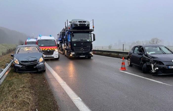 tamponamento tra sette veicoli, camion in un fosso… Incidenti seriali nel sud della Mosa