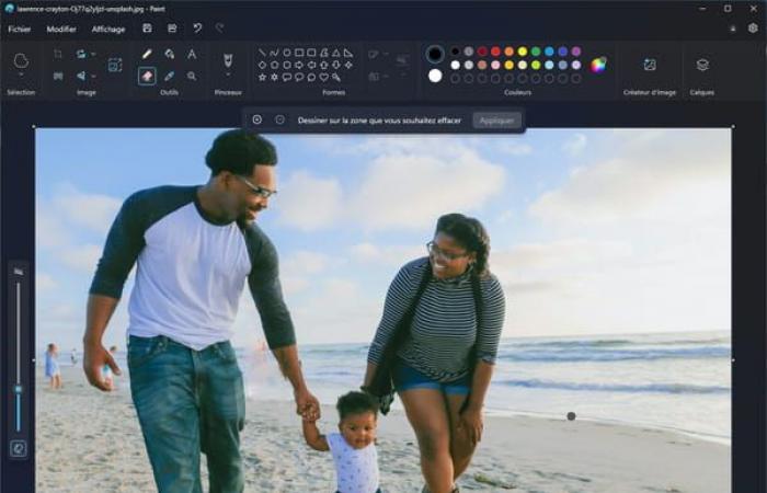 Paint ha finalmente una gomma magica per rimuovere gli elementi che distraggono in una foto