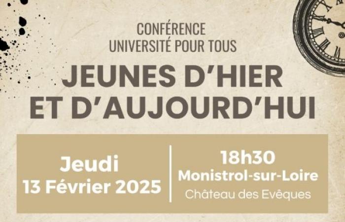 “I giovani di ieri e di oggi”, tema di un convegno il 13 febbraio a Monistrol-sur-Loire – Convegno – – Uscite e attività ricreative