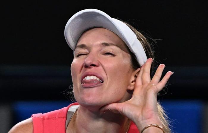 La stella del tennis americana Danielle Collins affronta il pubblico ostile agli Australian Open