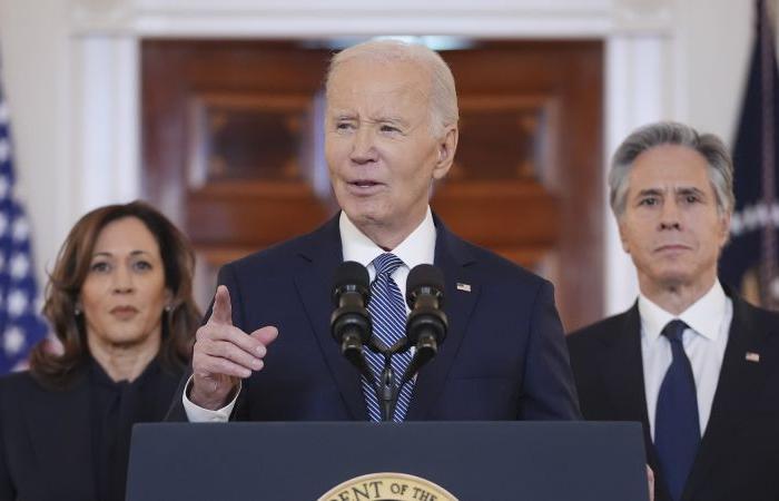 Biden risponde alla domanda del giornalista se Trump debba ottenere qualche credito per il cessate il fuoco