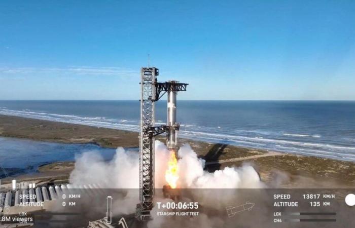 Razzo spaziale sospeso dal volo durante le indagini