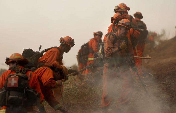 Incendi di Los Angeles: i detenuti rinforzano i vigili del fuoco