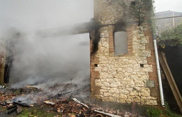 Un garage prende fuoco nel villaggio di Saint-Sauvy, 24 vigili del fuoco intervengono per arginare le fiamme