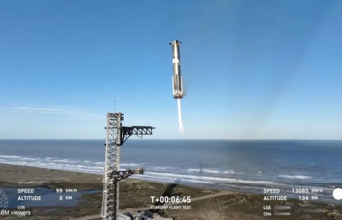 SpaceX riesce nell’impresa di raggiungere il primo stadio del suo razzo… prima di perdere il contatto con il secondo