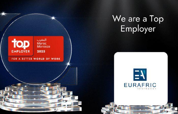 Eurafric Information, filiale di Bank Of Africa, ottiene per la sesta volta la prestigiosa certificazione Top Employer 2025 – Consonews