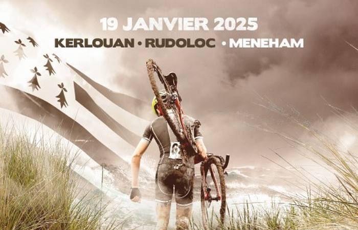 Kerlouan 19 gennaio 2025 i partecipanti alla Coppa Bretagna di ciclocross