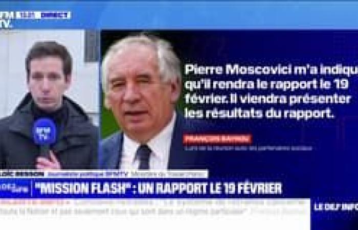 Il primo ministro François Bayrou parla dopo l’incontro con le parti sociali