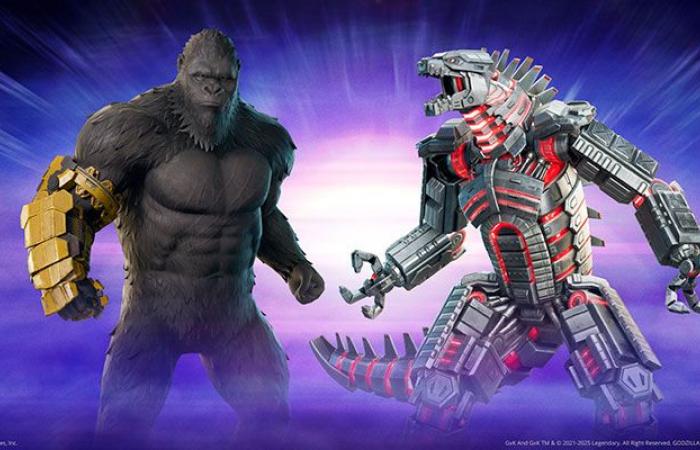 Godzilla e Kong arrivano in Fortnite Battaglia reale