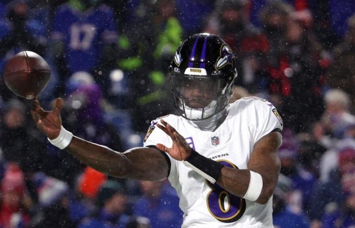 I Bills trasformano il secondo turnover di Lamar Jackson in un touchdown, vantaggio per 14-7