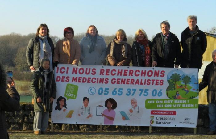 Avviso di ricerca di un medico. Il sindaco e i medici pongono uno striscione nel nord del Lot