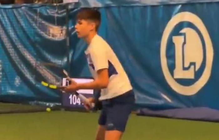 Jaime Alcaraz, fratello minore di Carlos, presente al torneo Petits As