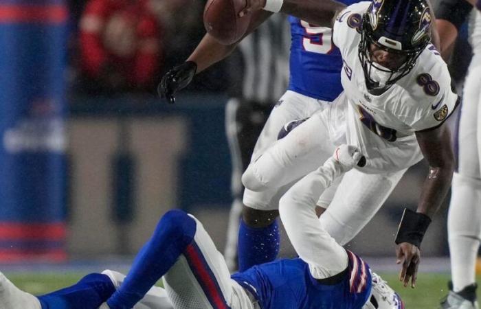 I Baltimore Ravens perdono contro i Buffalo Bills, 27-25, nel turno della divisione AFC