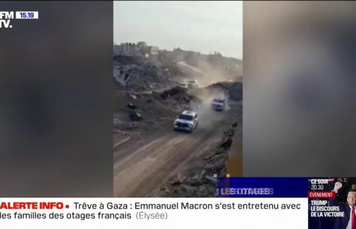 tre 4×4 della Croce Rossa sono entrati nella Striscia di Gaza per recuperare i primi ostaggi