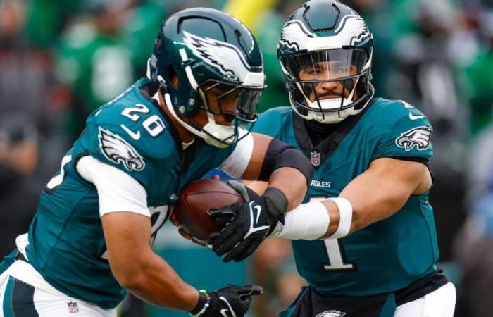 Eagles’ Hurts, il punteggio di Barkley sul touchdown supera le 40 yard contro Rams