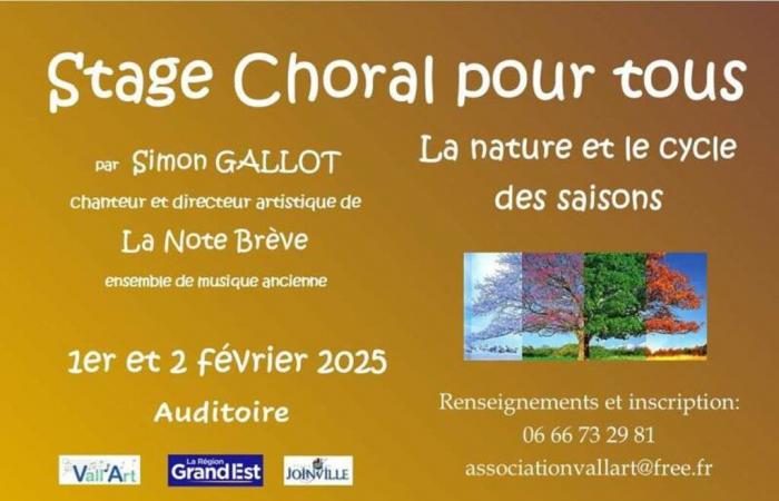 CORSO CORALE NATURA E CICLO DELLE STAGIONI Joinville sabato 1 febbraio 2025