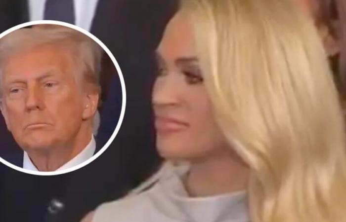 Carrie Underwood ha vissuto un immenso momento di disagio durante l’insediamento di Donald Trump