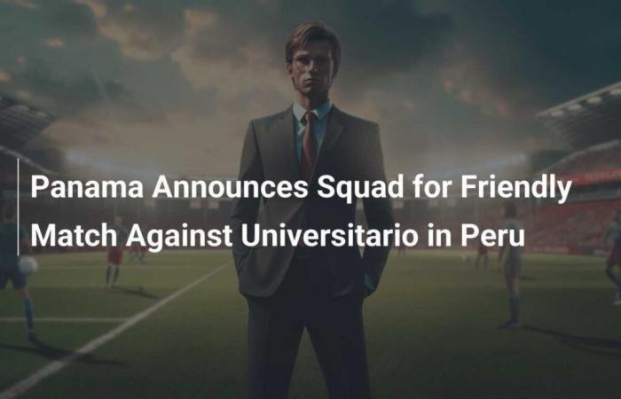 La selezione di Panama per l’amichevole contro l’Universitario in Perù