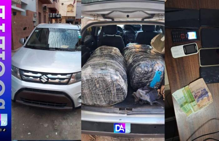 Cinque persone arrestate ad Almadie 2 e Keur Massar, sequestrati 82,5 kg di “Yamba” e un veicolo Suzuki Vitara 4×4